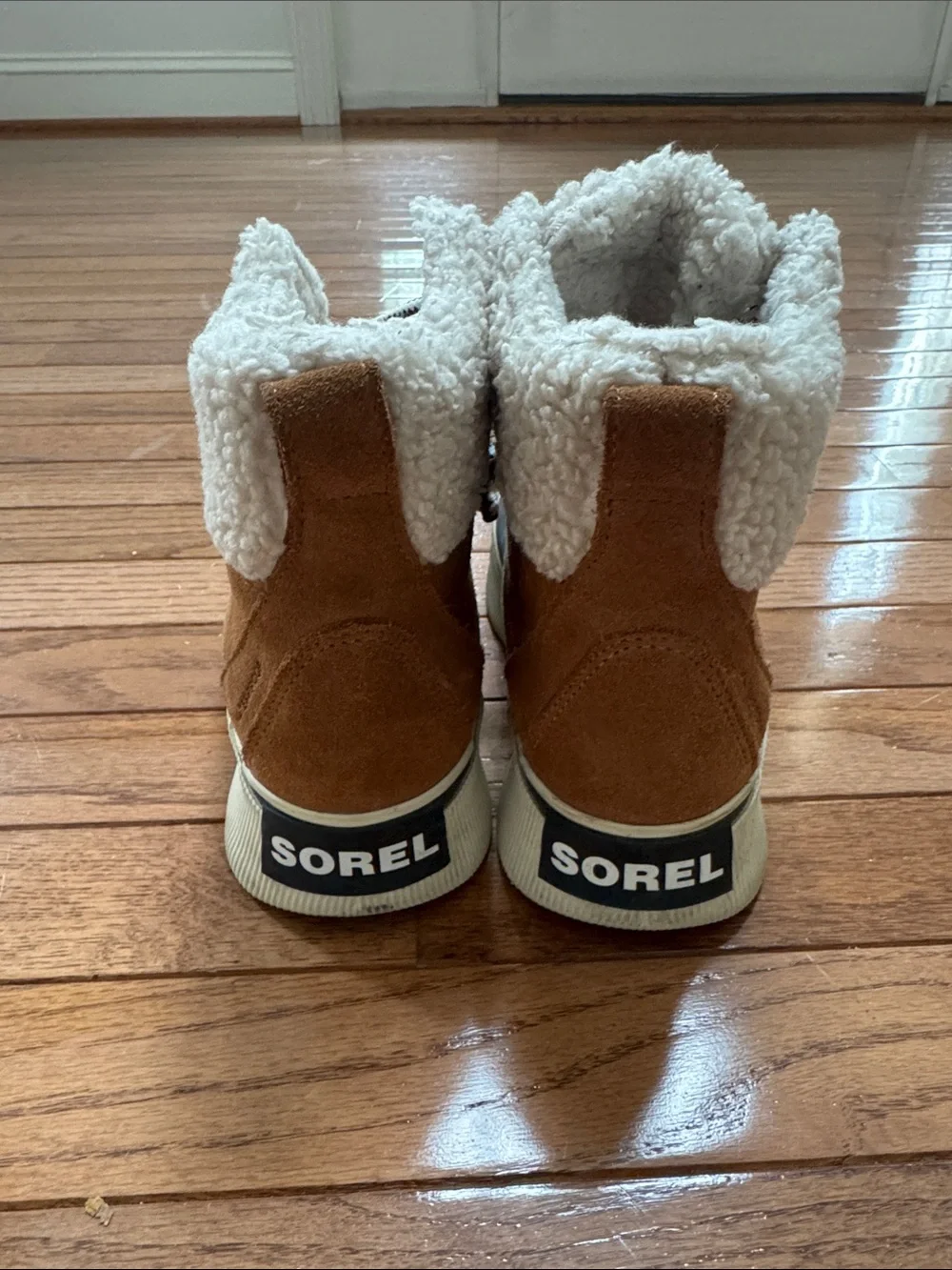 Sorel Kids Brown, Black & Cream Sherpa Winter Boots